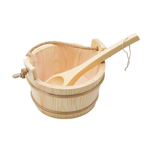 Wood sauna barrel and - barrel, ladle