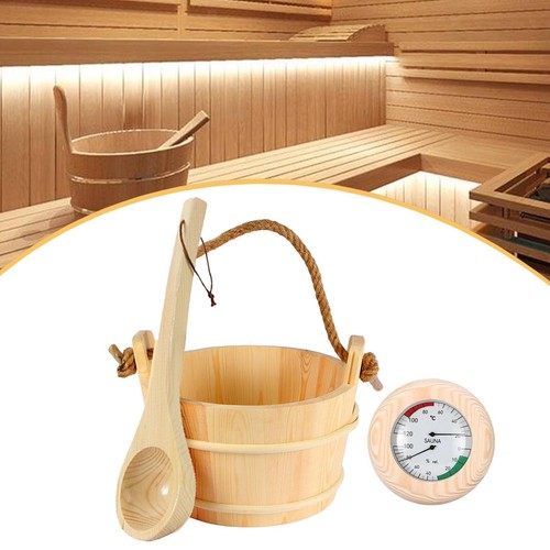 Sauna bucket and ladle - and,