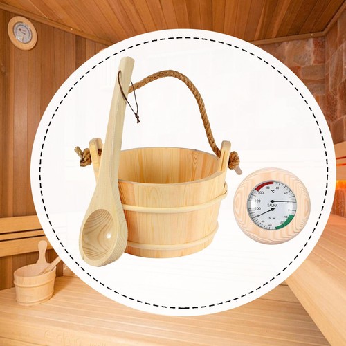 Sauna bucket and ladle - bucket,