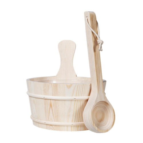 Sauna wooden bucket - sauna, ladle