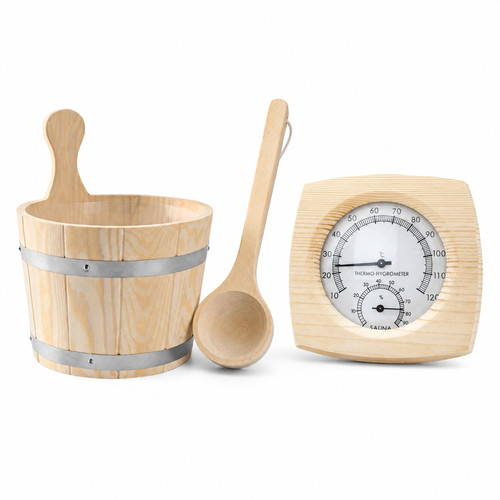 Wooden sauna bucket storage - sauna,
