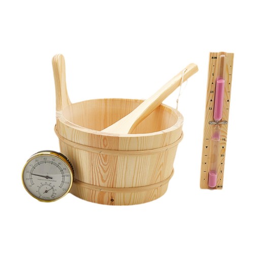 Wooden sauna bucket and - wooden,