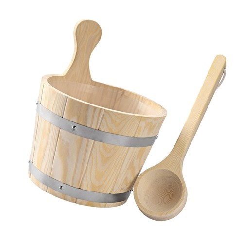 Sauna bucket and ladle set - sauna,