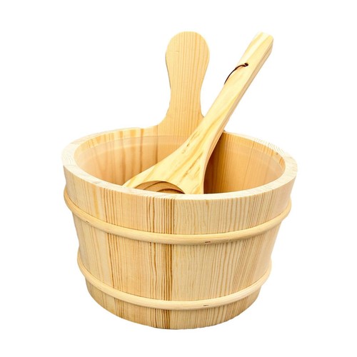 Sauna bucket and - ladle, tub
