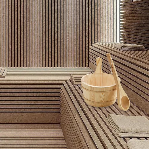 Wood sauna barrel - 4l, and