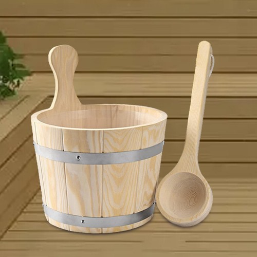 Sauna bucket and - bucket, ladle