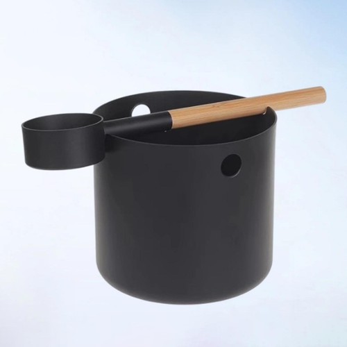 Sauna bucket and ladle - bucket, set