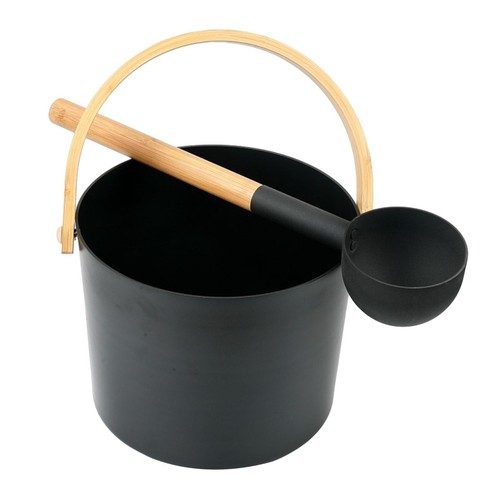 Aluminum sauna bucket - aluminum, with