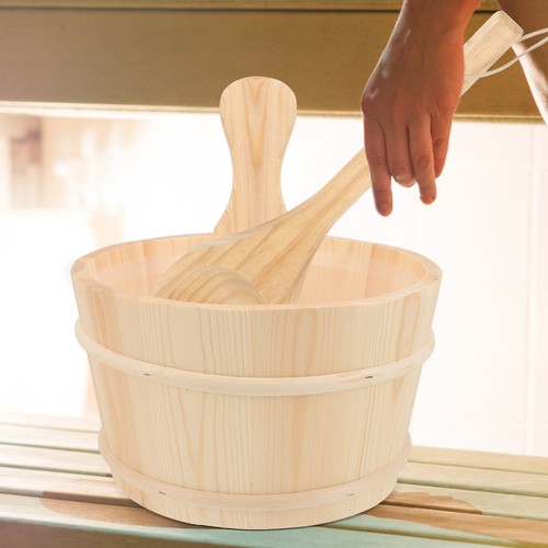2pcs sauna bucket - bucket, ladle