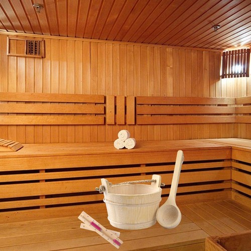 Wood sauna barrel and ladle - sauna,